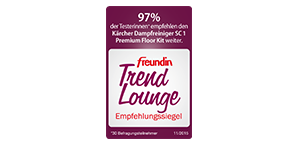 freundin trend lounge dampfreiniger auszeichnung