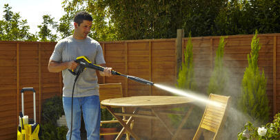 Cleaning garden furniture