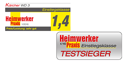 Mehrzwecksauger Testsieger WD 3