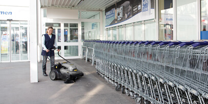 Equipamentos para limpeza de supermercados, varejos e lojas diversas