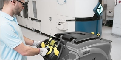 Sistema Easy control lavadora e secadora de pisos industrial
