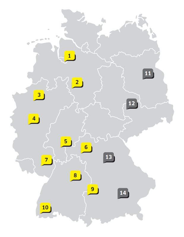 Standorte Kärcher Deutschland