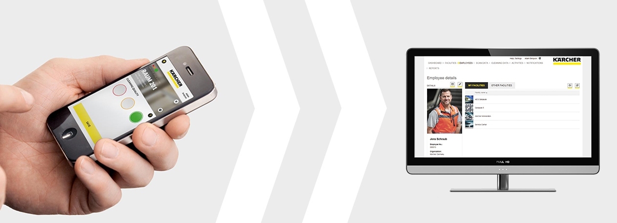 kaercher manage app header