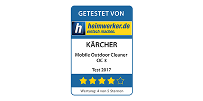 Testsiegel von heimwerker.de für OC 3
