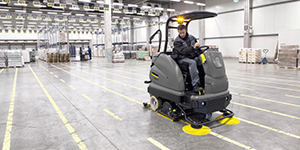 Ride-On Scrubber Drier Clean Now