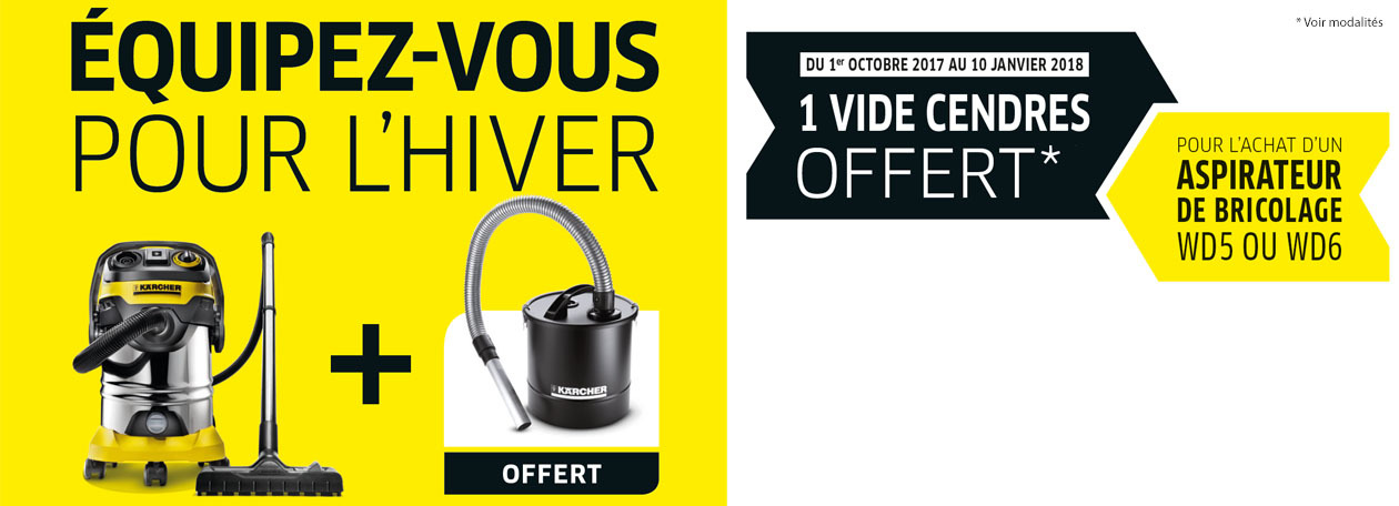 Promo vide cendre pour achat aspirateur de bricolage