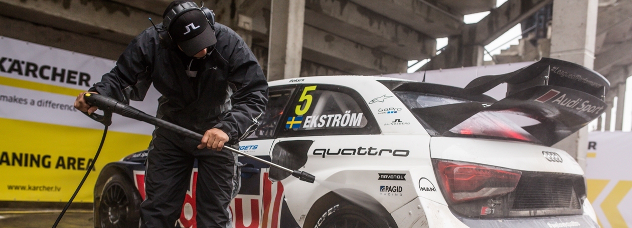 Karcher sponsoring rallycross