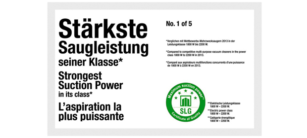 WD6 - Stärkste Saugleistung seiner Klasse