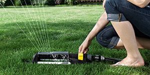 Sprinkler Rasenbewässerung Spritzschutz