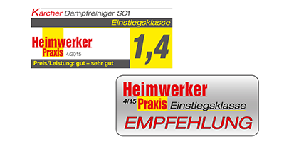 Dampfreiniger Auszeichnung Heimwerker Praxis