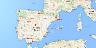 Mapa Kärcher España