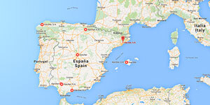 Mapa Kärcher España pequeña