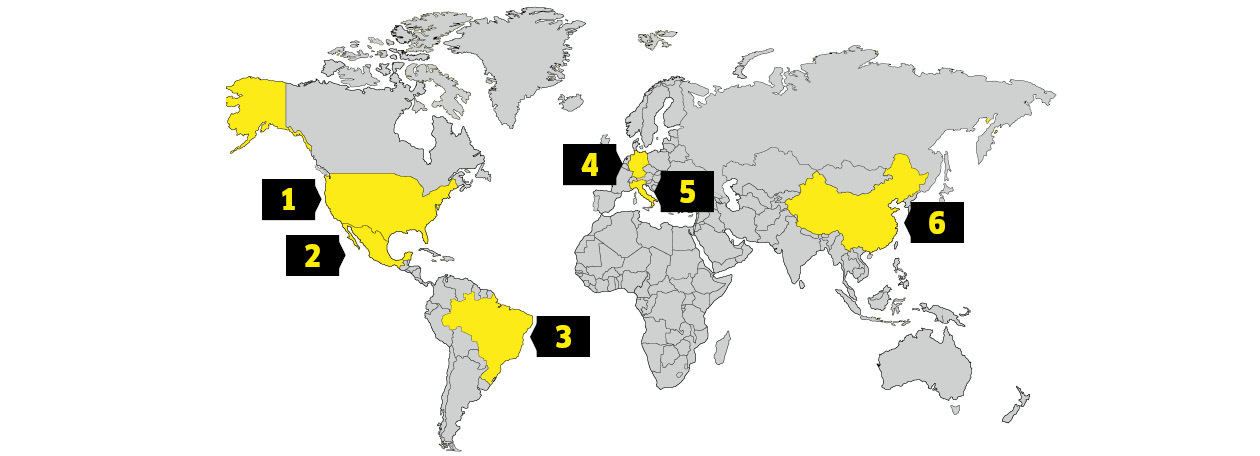 ISO 14001 map INT (numbers)