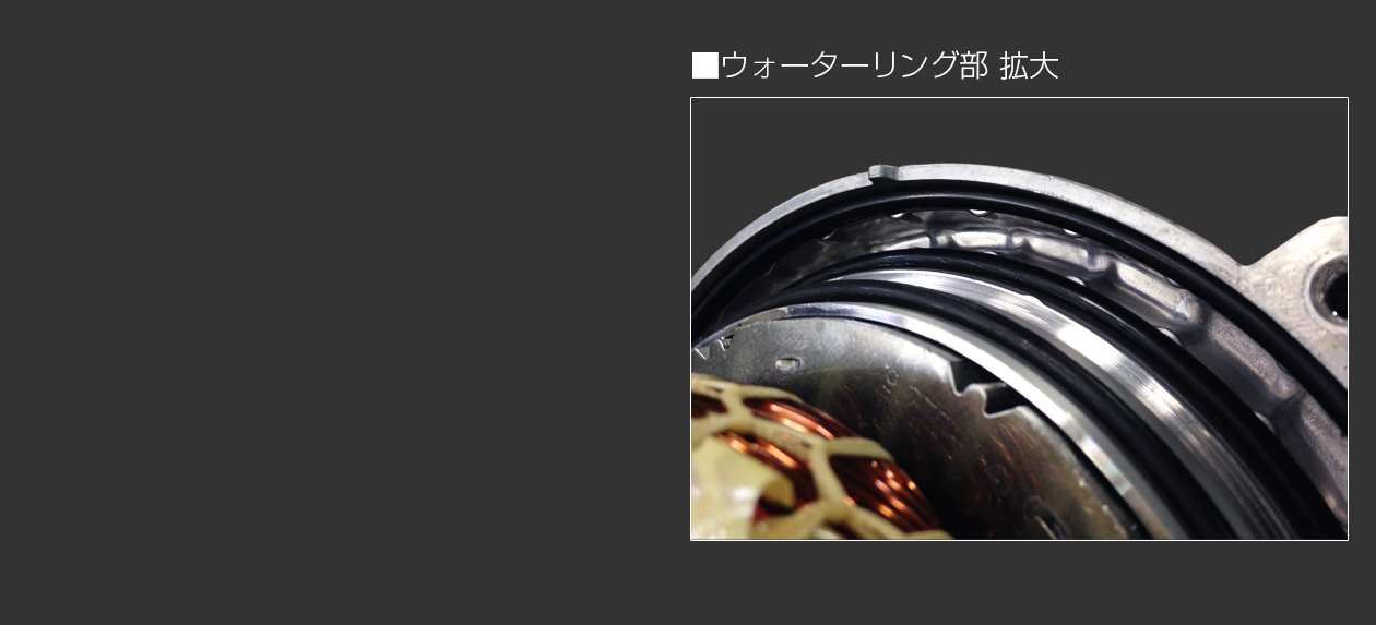洗練された水冷式モーターパワートレイン
