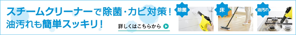 スチームクリーナーで除菌・カビ対策!油汚れも簡単スッキリ!
